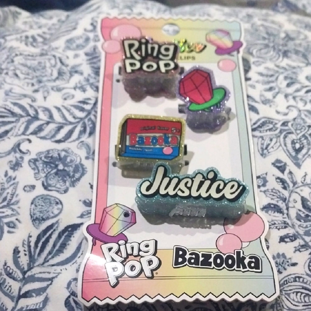 Ring Pop and Bazooka Hair Clips